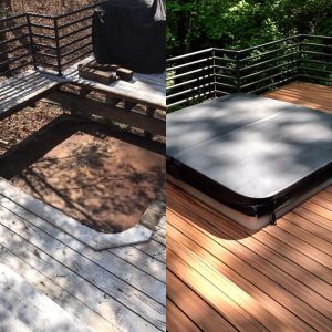 Armadillo Decking Before After Pictures